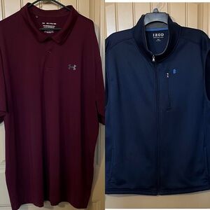 Under Armour Polo Shirt and IZOD  Vest Set